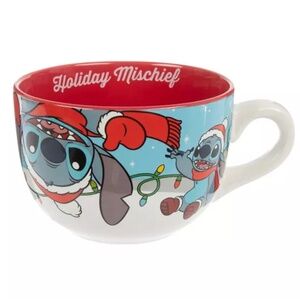 Disney Stitch Holiday Mischief Soup Mug